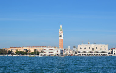 Fototapeta na wymiar Canal View of Venice, Italy