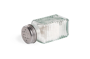 Salt shaker isolated on white background.