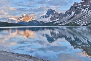 Bow Lake in Banff National Park in Alberta Canada