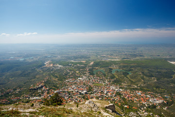 Kruja, Albania seen from above
