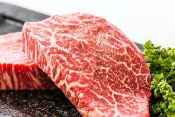 黒毛和牛モモステーキ　Japanese beef steak