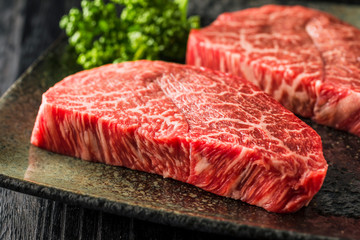 黒毛和牛モモステーキ　Japanese beef steak