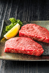 黒毛和牛モモステーキ　Japanese beef steak