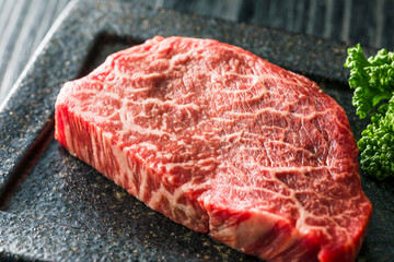 黒毛和牛モモステーキ　Japanese beef steak