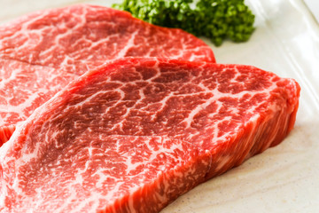黒毛和牛モモステーキ　Japanese beef steak