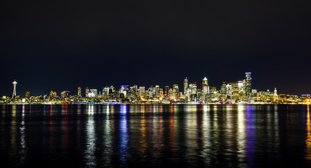 Fototapeta premium Seattle at night