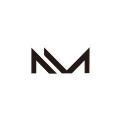 m letter logo initial vector font