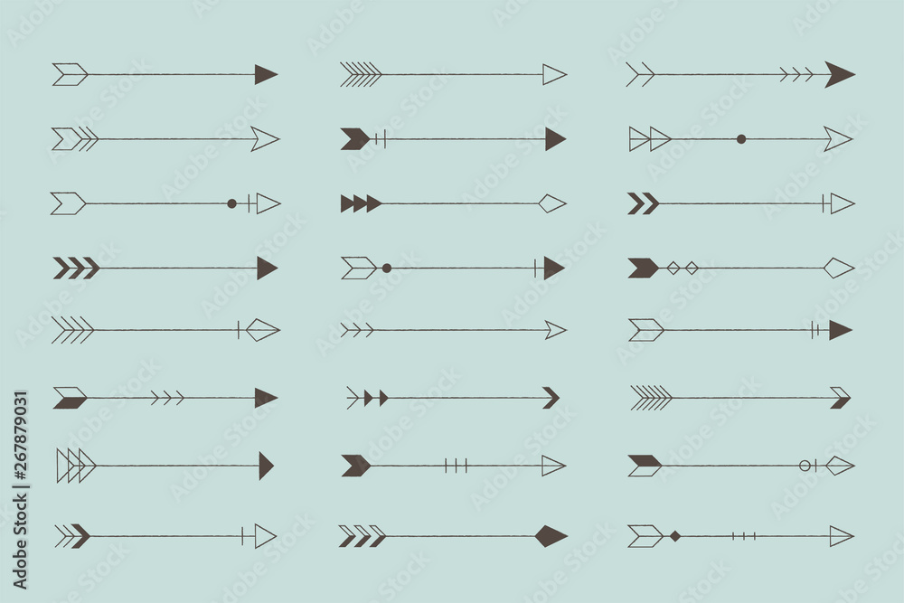 Poster arrow patterned background