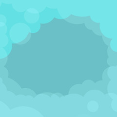 Colorful cloudy design space