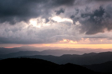 Max Patch in North Carolina in the Appalachian Mountains 