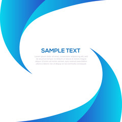 Blue abstract background template