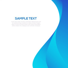 Blue abstract background template