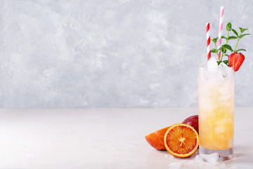Blood orange cocktail