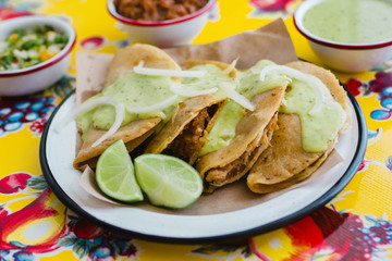 Tacos de canasta is traditional mexican food in Mexico city