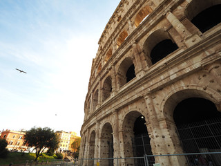 Obraz premium Colosseum, World Heritage of Italy With the greatness of the Romans