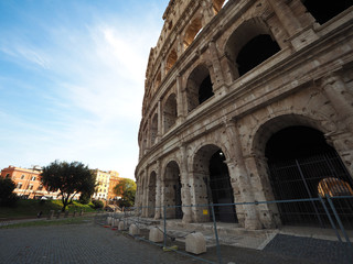 Naklejka premium Colosseum, World Heritage of Italy With the greatness of the Romans