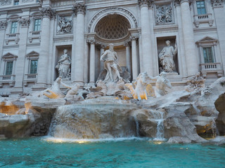 Fontana di Trevi, a popular tourist destination in Italy with beauty and elegance