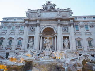 Fontana di Trevi, a popular tourist destination in Italy with beauty and elegance