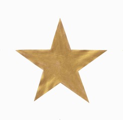 Gold isolated element star, great design for any purposes