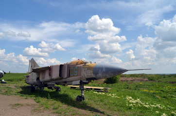 Ukrainian (former Soviet) military plane wreck