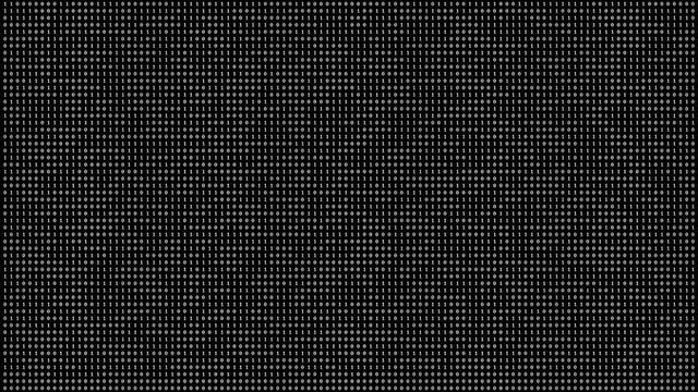 Binary code digit number background for cyber futuristic technology concept with dark and grain processed