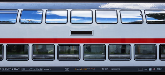 Eisenbahnwagen Doppelstöcker