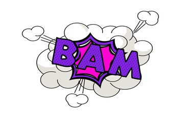 comic book style on write background 