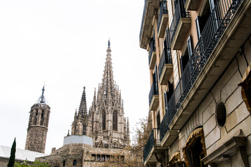 Naklejka premium バルセロナの風景