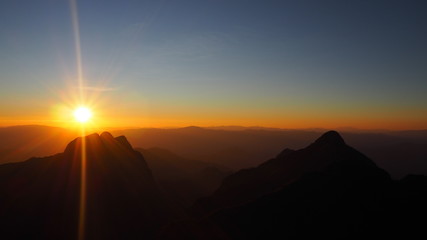 Stunning Sunset on the Mountaintop