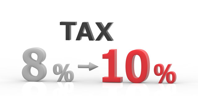 消費税　増税　8％から10％　レンダリング