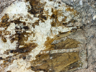 Typical detail of an ancient Italian house wall, made of hand-carved river stones.