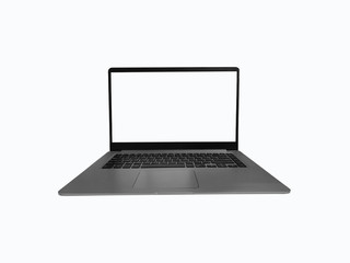 Fototapeta premium Blank screen laptop on white background