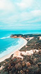 Fototapeta na wymiar Aerial View of Cliffs and Coastline of Great Ocean Road, Victoria Australia