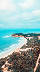 Fototapeta na wymiar Aerial View of Cliffs and Coastline of Great Ocean Road, Victoria Australia