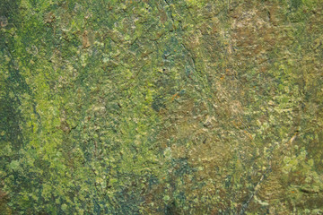 Background and black marble. Bedrock Stone In the forest near the waterfall