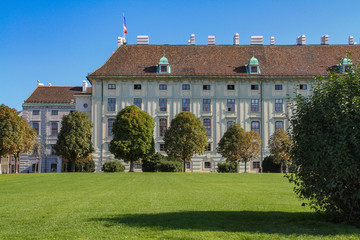 Fototapeta na wymiar Former imperial palace in the center of Vienna (Austria)