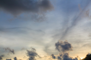 Fototapeta premium Sky background sunset sunset, in Phuket Thailand