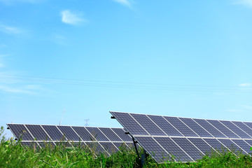 Fototapeta premium Solar photovoltaic panels