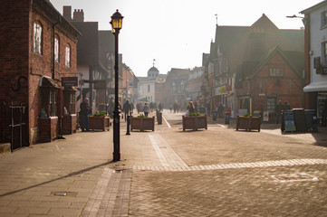 Stratford upon avon town with street