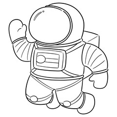 vector of astronaut