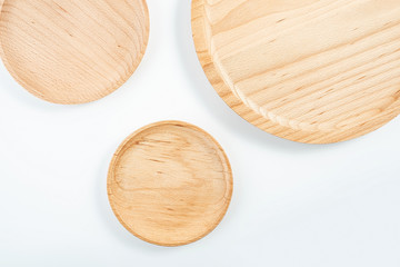 Natural wind green wooden tableware elm wood dish plate wooden plate