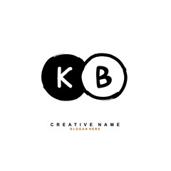 K B KB Initial logo template vector. Letter logo concept