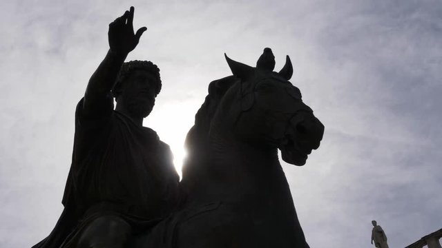 Roman Stone Statue, Italy - Day