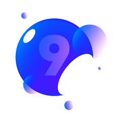 Cosmic font badge art gradient shadow numbers ampersand round design letters bubble reflect