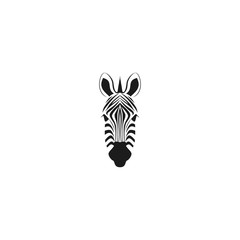 zebra head vector and illustration - obrazy, fototapety, plakaty