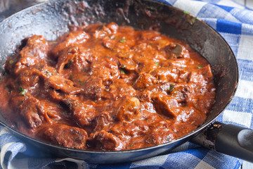 Beef Stroganoff with mushrooms