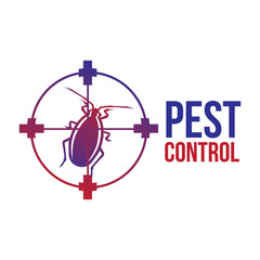 Vector logo for pest and insect control company