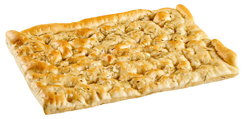 Italian focaccia bread seasoned with rosemary
