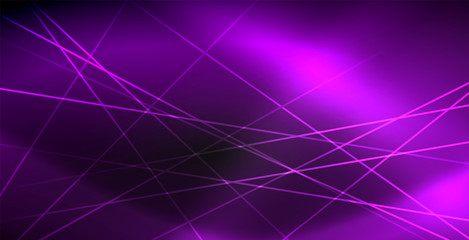 Neon color abstract lines