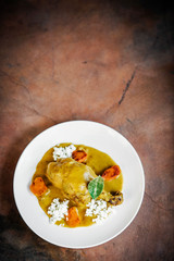 spicy chicken curry with vegetables
